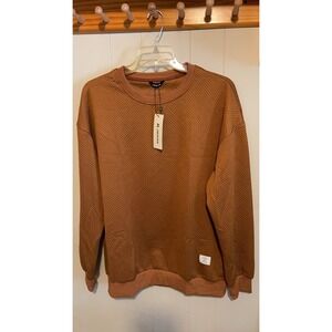 JMIERR Brown Textured Crewneck Sweatshirt‎